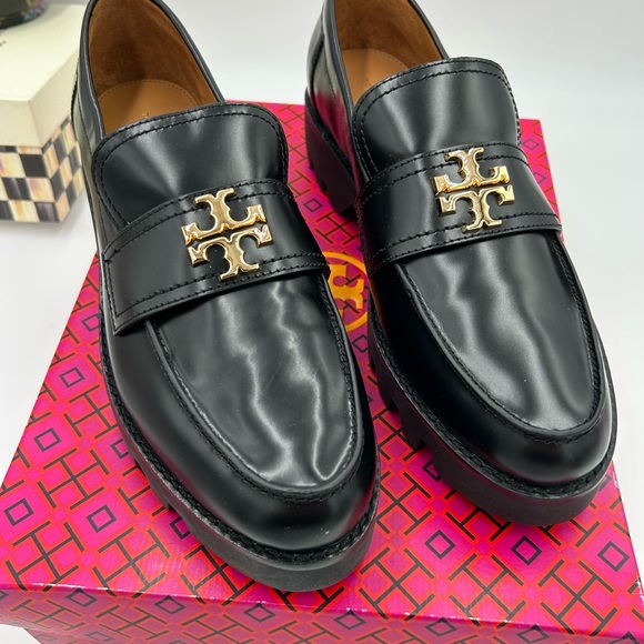 Women's Tory Burch Everly chunky leather loafers size 10.5 US - Picture 2 of 10